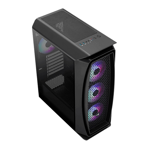 Aerocool Aero One Frost RGB Mid Tower Case - Black