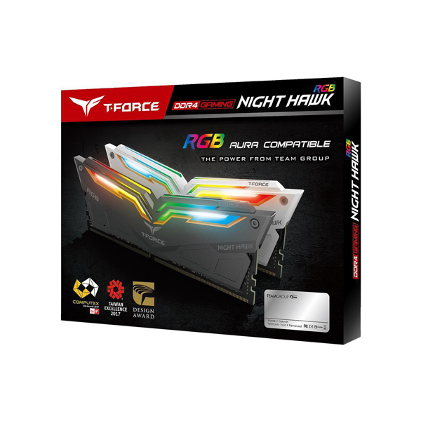 Team Group T-Force Night Hawk 16GB(2X8GB) 3200MHz RGB Memory Kit - Black