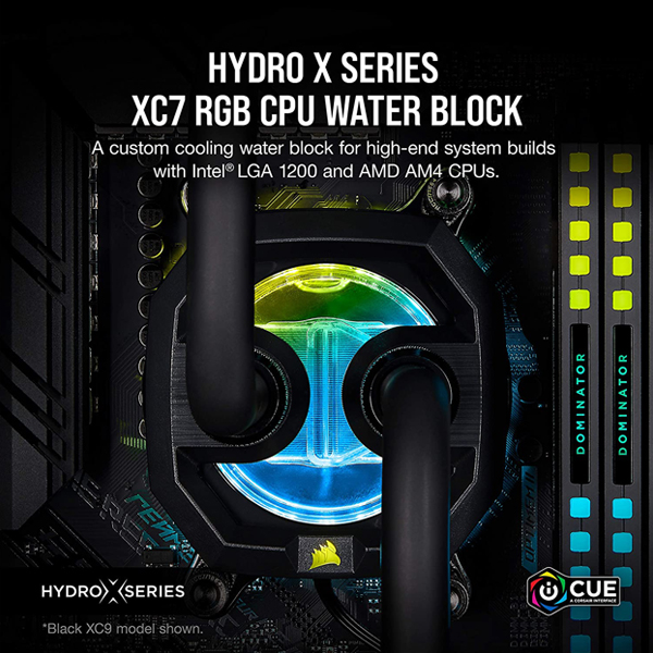 Corsair Hydro X Series XC7 RGB CPU Water Block (1200/AM4) - Silver