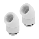 Corsair Hydro X Series 45° Rotary Adapter Twin Pack - White