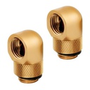 Hydro X Series 90° Rotary Adapter Twin Pack — Gold