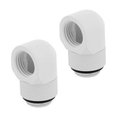 Hydro X Series 90° Rotary Adapter Twin Pack — White