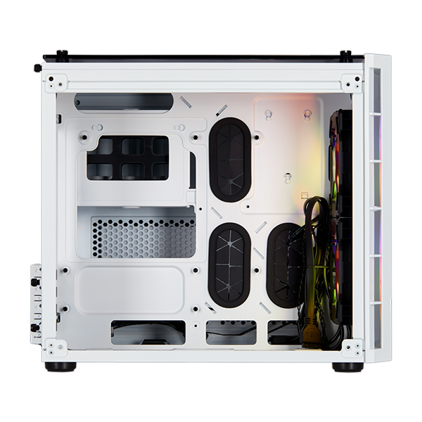 Corsair Crystal Series 280X RGB Micro Tower Case - White