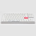 Ducky One 2 RGB TKL Pure White Mechanical Keyboard Red Switch