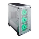 Corsair Crystal Series 460X RGB Compact ATX Mid Tower Case - White