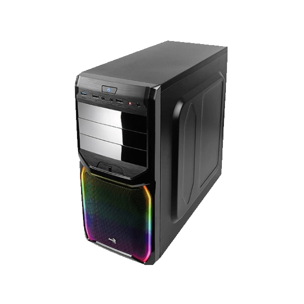 Aerocool V3X RGB Mid Tower Case - Black