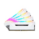 CORSAIR 64GB(4x16GB) VENGEANCE RGB PRO DDR4 DRAM 3200MHz C16 Memory Kit - White