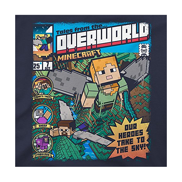 Minecraft Tales From the Overworld Premium Tee - Navy/XXL