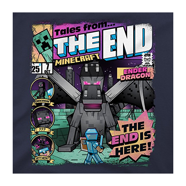 Minecraft Tales From the End Premium Tee - Navy/Medium