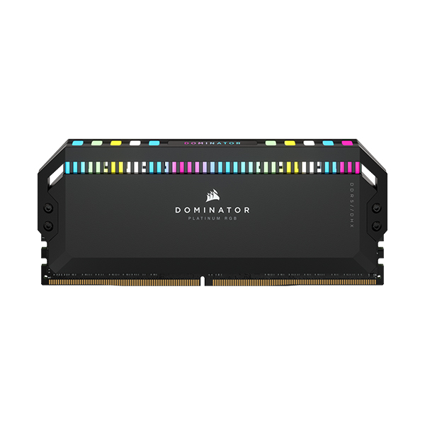 CORSAIR DOMINATOR® PLATINUM RGB 32GB (2x16GB) DDR5 DRAM 5200MHz C40 Memory Kit — Black