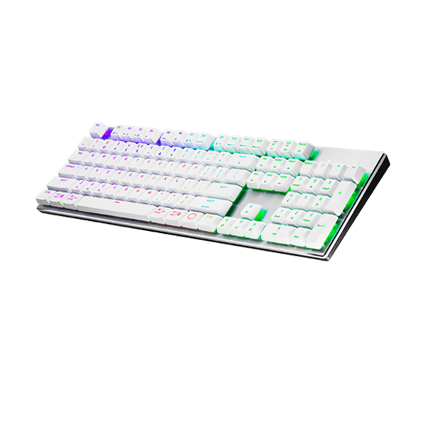 Cooler Master Masterkeys SK653 RGB RED Low Profile Mechanical Keyboard White