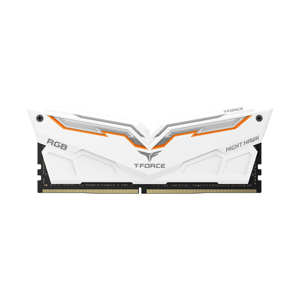 TEAMGROUP T-Force Night Hawk RGB 3600MHz 16GB Kit (2 x 8GB) Memory - White