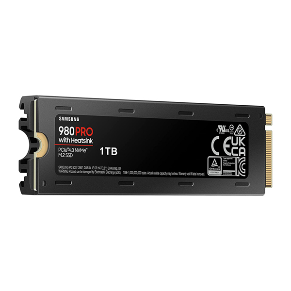 Samsung 980 PRO PCIe 4.0 NVMe M.2 SSD 1TB With Heatsink