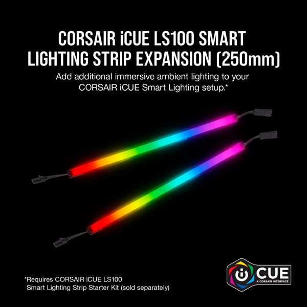 Corsair iCUE LS100 250mm Smart Lighting Strip Expansion Kit