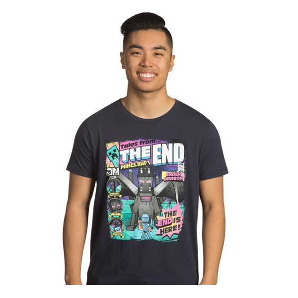 Minecraft Tales From the End Premium Tee - Navy/Medium