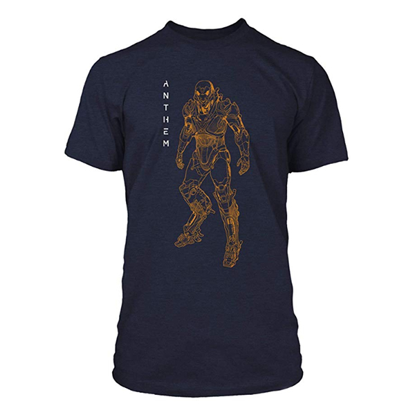 JINX Anthem Ranger Lineart Tee Shirt – Navy/XLarge