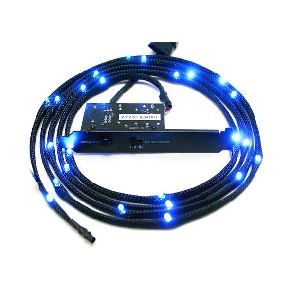 NZXT Sleeved LED Kit 2 Meter - Blue