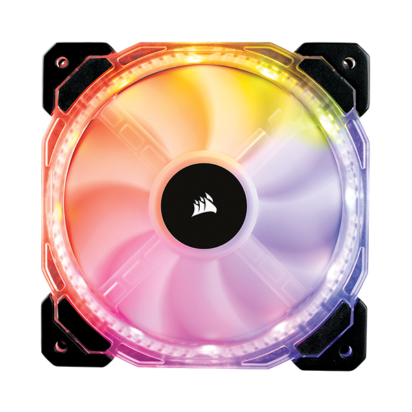 CORSAIR HD140 RGB LED PWM Single Case Fan - Black