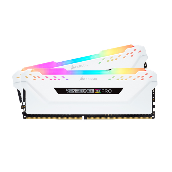 CORSAIR VENGEANCE 16GB(2x8GB) RGB PRO 3200MHz Memory Kit - White