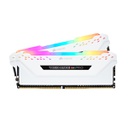 CORSAIR VENGEANCE 16GB(2x8GB) RGB PRO 3200MHz Memory Kit - White