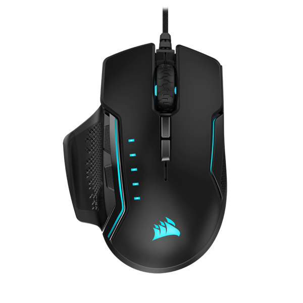 CORSAIR GLAIVE PRO RGB Wired Gaming Mouse - Aluminum Black