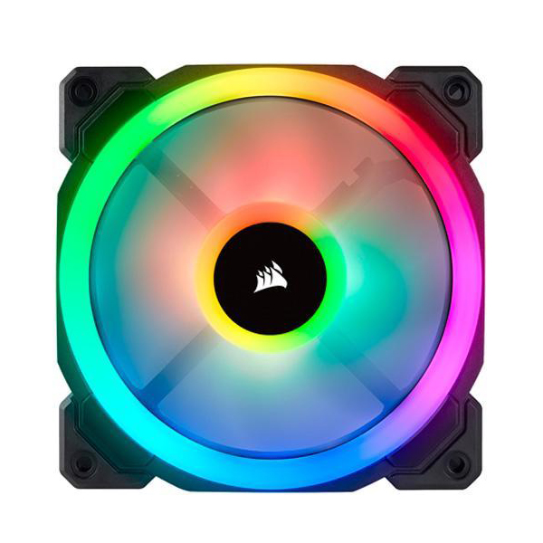 CORSAIR LL120 RGB 120mm LED PWM Single Case Fan - Black