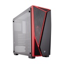 Corsair Carbide Series SPEC-04 Mid Tower Case - Black/Red