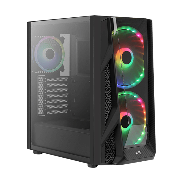 Aerocool Night Hawk Duo ARGB Mid Tower Case – Black