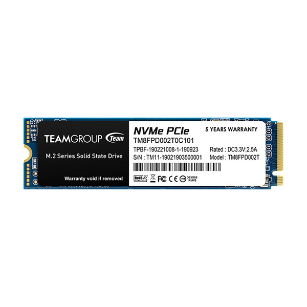 TEAM GROUP MP33 PRO 512GB 2280 PCIe GEN3x4 NVMe (Up to R:2100MB/s ,W:1700v) - M.2