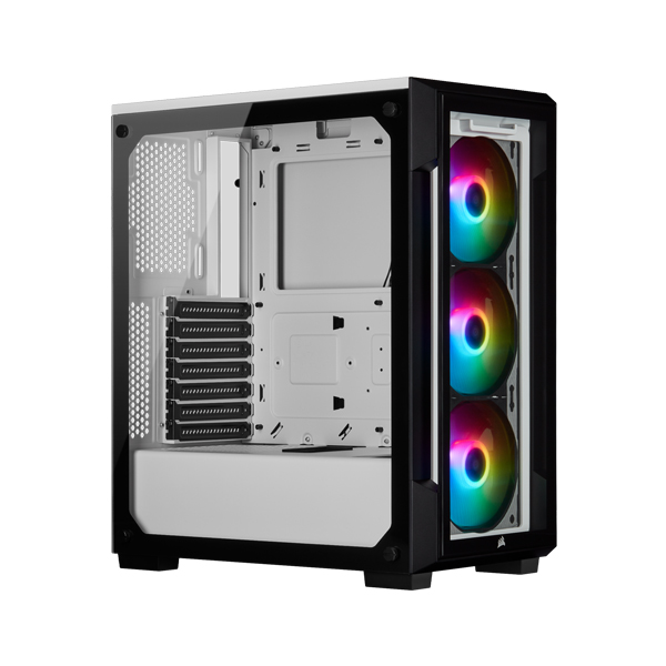 Corsair ATX iCUE 220T RGB Mid Tower Case - White