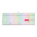 Ducky One 2 RGB TKL Pure White Mechanical Keyboard Red Switch