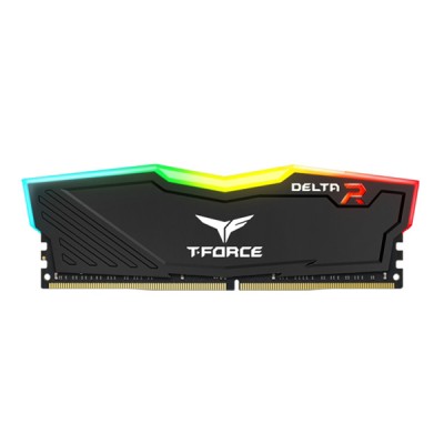 TEAM T-FORCE 8GB DDR4 2666MHZ TEAM DELTA RGB Black