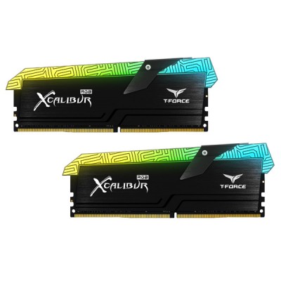 TEAM T-FORCE XCALIBUR 16GB(2x8GB) RGB DDR4 3600MHz Memory Kit - Black