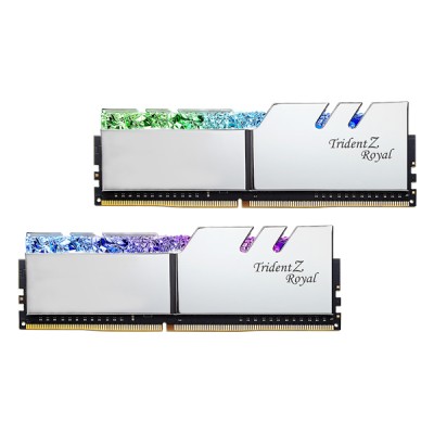 G.SKILL Trident Z Royal Series 16GB (2 x 8GB) RGB 3600MHz Memory Kit - Silver