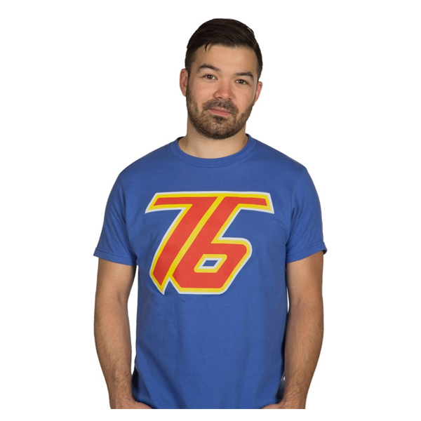 Overwatch Soldier 76 premium Tee - Royal Blue/XXL