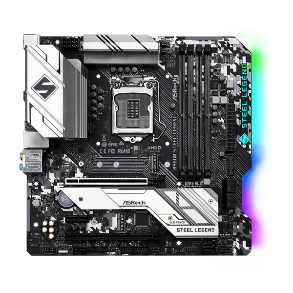 ASRock B460M Steel Legend Micro ATX Motherboard