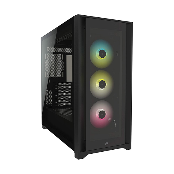 Corsair iCUE 5000X RGB Smart Mid-Tower Case - Black