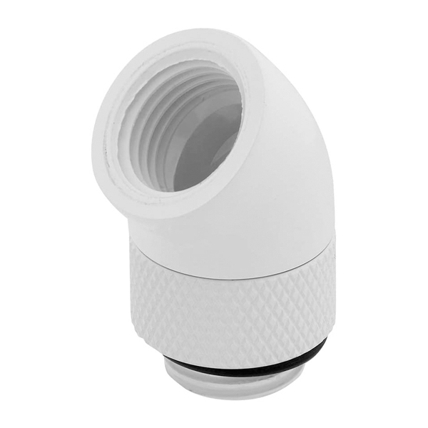 Corsair Hydro X Series 45° Rotary Adapter Twin Pack - White