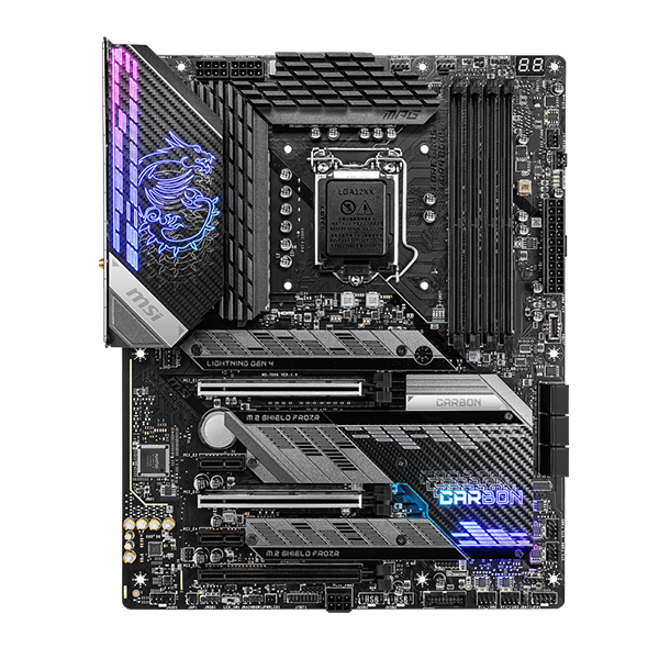 MSI MPG Z590 GAMING CARBON WIFI ATX Motherboard - Black