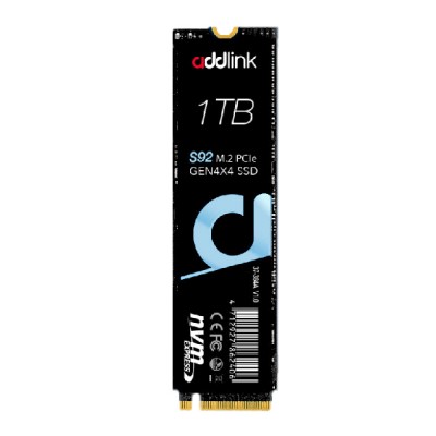 ADDLINK S92 1TB 2280 PCle Gen4x4 NVMe SSD (R-4700MB/s , W-1850MB/s) - M.2
