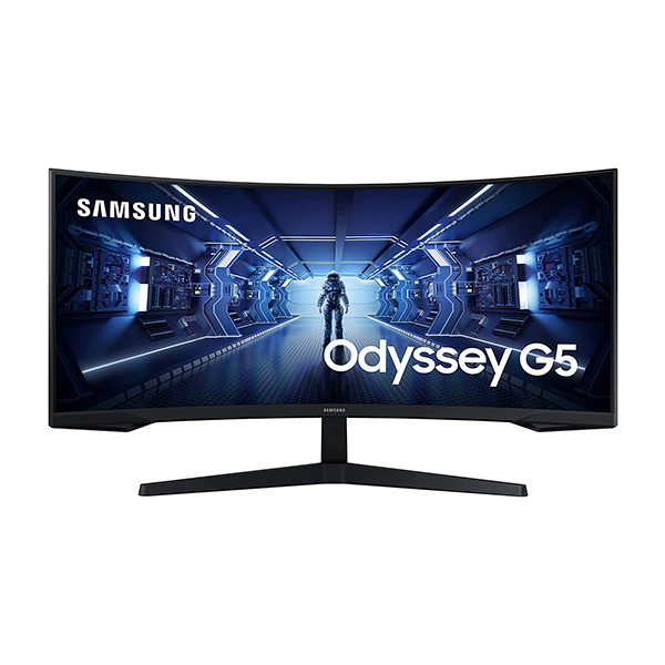 SAMSUNG Odyssey 34 Inch G5 WQHD 165Hz FreeSync Curved Gaming Monitor - Black