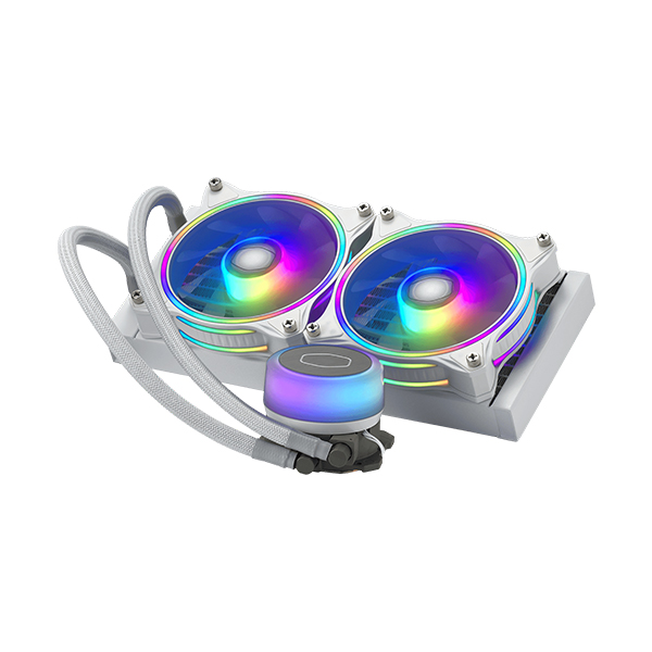 COOLER MASTER MASTERLIQUID ML240 Illusion CPU Liquid Cooler - White