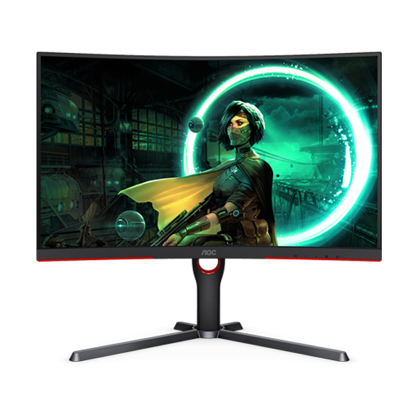 AOC CQ27G3S 27 Inch HDMI 2.0 QHD 165Hz Curved Gaming Monitor - Black