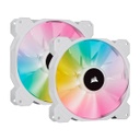 CORSAIR iCUE SP140 RGB ELITE Performance 140mm PWM Dual Case Fan With Lighting Node CORE - White