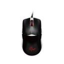 DUCKY FEATHER RGB Wired Kailh Switch Gaming Mouse - Black/White