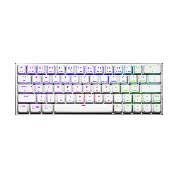 Cooler Master SK622 RGB Wireless Low Profile Mechanical Blue Switch Keyboard - White