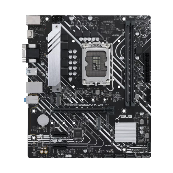 ASUS PRIME B660M-K DDR4 Micro ATX Motherboard - Black