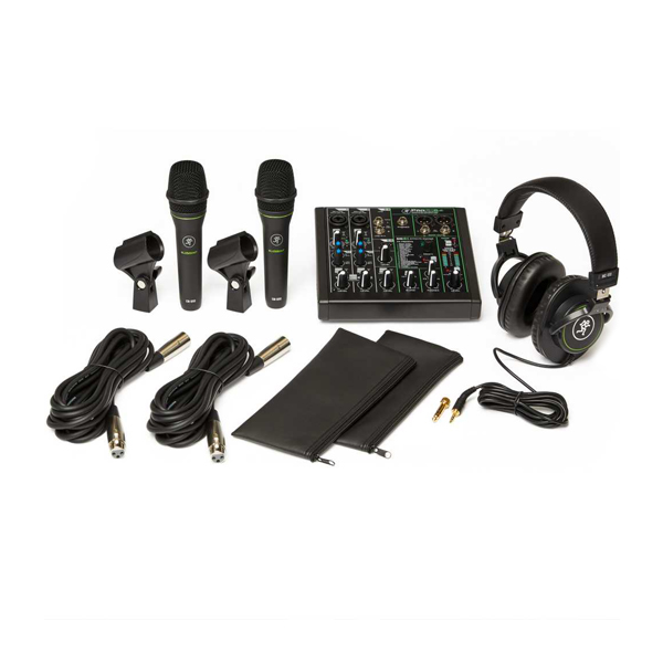 Mackie Performer 6-Channel Mixer With Microphones and Headphone