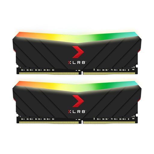[MD16GK2D4320016XRGB] PNY XLR8 16GB (2x8GB) RGB DDR4 3200MHz Memory Kit - Black