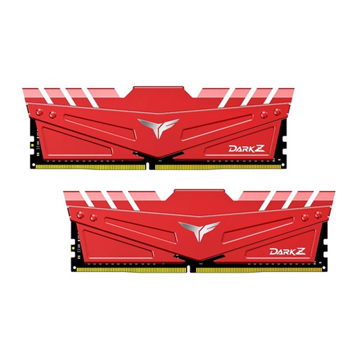 [TDZRD416G3200HC16CDC01] TEAM GROUP T-Force DARK Z 16GB(2x8GB) DDR4 3200Mhz Memory Kit - Red